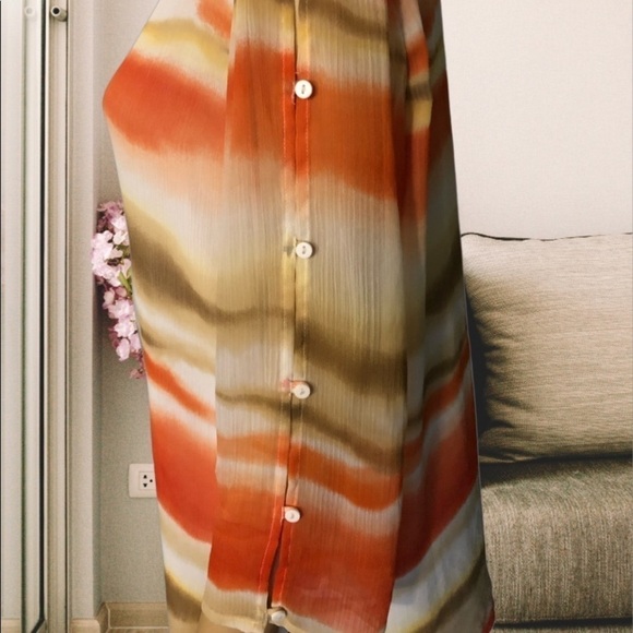 Alfred Dunner-Tye-Dyed Blouse w/lining-EUC-Sz 10 - Picture 10 of 14